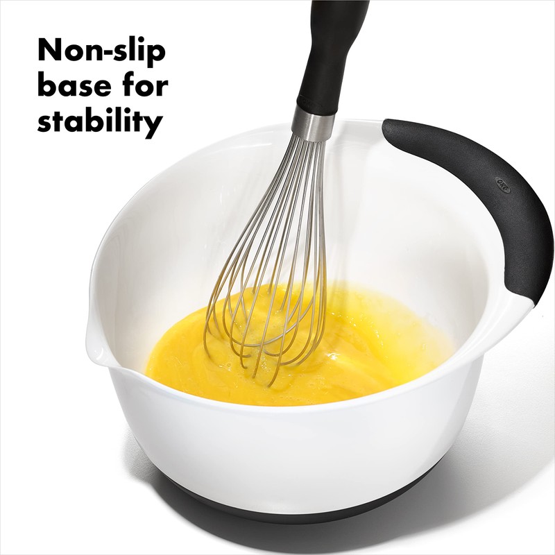OXO Good Grips 3- Piece Plastic Mixing Bowl Set, 2500