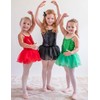 Zaclotre Girls Strap Ballet Leotards Tutu Dress Sparkly Sequin Skirted