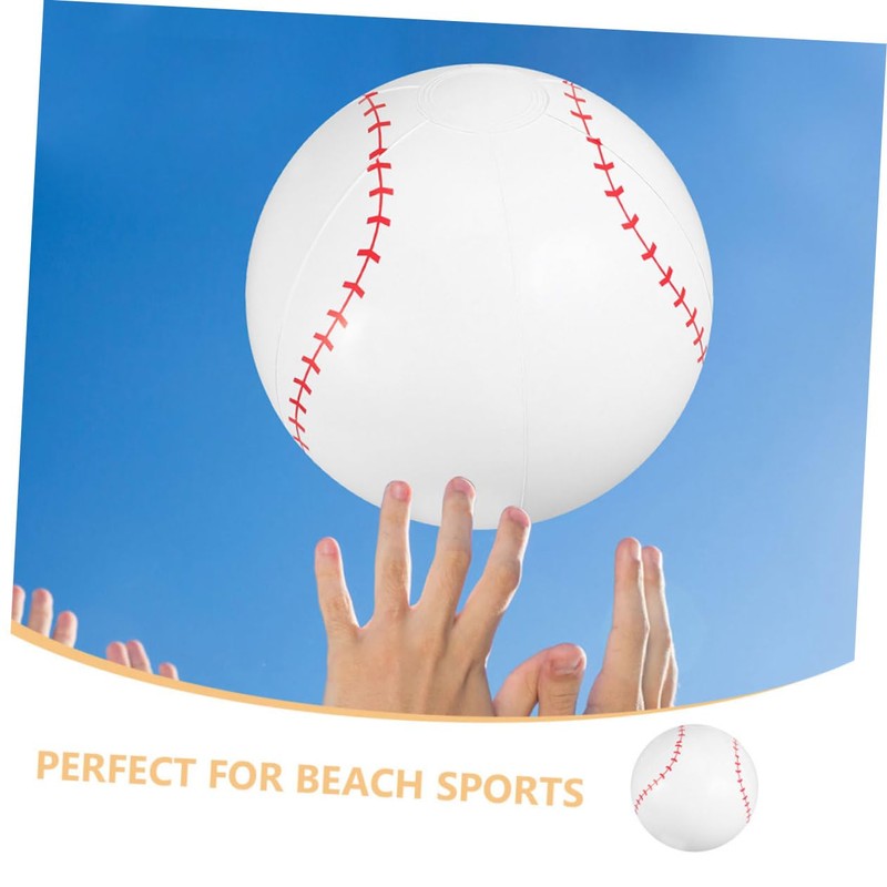 BESPORTBLE 4pcs Inflatable Baseball PVC Water Sports Balls for Pool