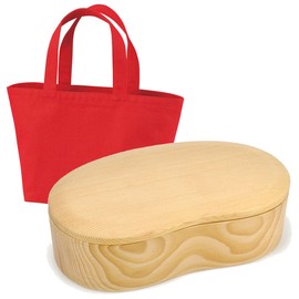 [ratoruuddo] RattleWood Lunch Box Lunch Bag with Lunch Box Wood One Tier Fashionable Picnic Gift Present Gift For Birthday 内祝i Wedding Ceremony/