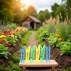 6 Sets Multicolor Planting Seedlings Dibber Widger Garden Tool Plastic