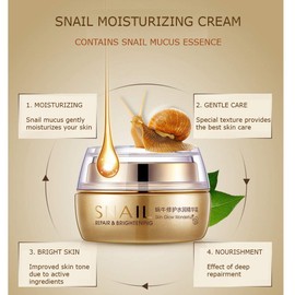 BIOAQUA SNAL Repair Whitening & Brightening Cream Skin Glow Wonderful Vitality Impart 50g