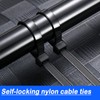 Cable Ties Black Pack of 100 Premium Nylon Cable Ties