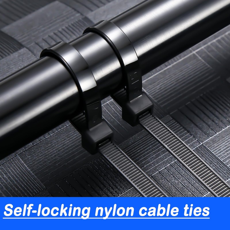 Cable Ties Black Pack of 100 Premium Nylon Cable Ties