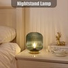 WESJO Battery Operated Lamp, Small Table Lamp with LED Bulb,