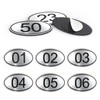 NumRealm Table Numbers Locker Cabinet Number, Oval ABS Engraved Numbers