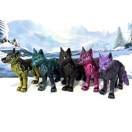 3d Printed Wolf, Articulated Wolf Toy, Dual Color Wolf, Fidget ADHD Autism Toy