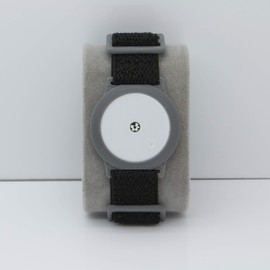 Freestyle Libre 1/2 Sensor Armband Holder - Super Soft Elastic Fabric - Black/Grey