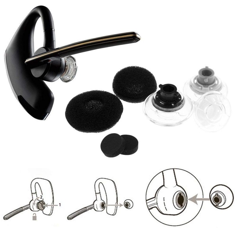 TraderPlus 3 Pack Replacement Earbuds Gels & Charge Cable for