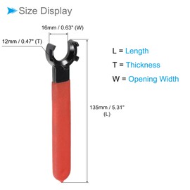 CoCud ER20M M-Type Spanner for Collet Chuck, with Non-Slip Grip - (Applications: for ER20M Clamping Nut Milling Machine Lathe Tool Holder)