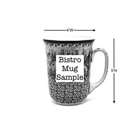 Polish Pottery Mug - 16 oz. Bistro - Unikat Signature U3639