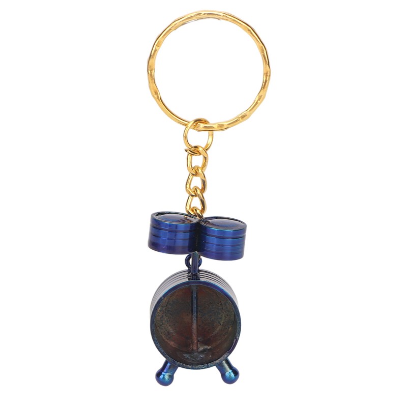 Mini Drums Keychain Attractive High Strength Metal Portable Mini Instrument