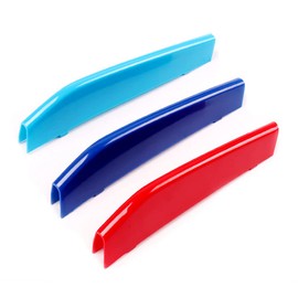 Exact Fit ///M-Colored Grille Insert Trims Compatible with 2017-2020 G30 G31 5 Series Sedan 520i 530i 540i 550i Accessories for w/Standard Kidney Grille (9 Beams)