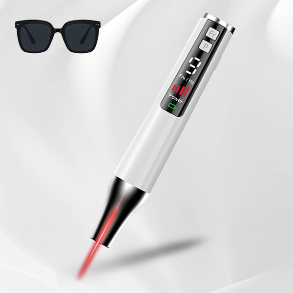 MLXBZD Rechargeable Red Pen with Glasses, 1 Count (Pack of