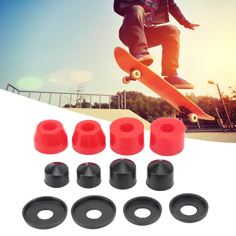 Jenngaoo Skateboard Bushings Set, 12 Accessories, PU Cushioning, 90A Skateboard