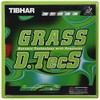 Tibhar Grass D.TecS Table Tennis Pips-Out Rubber (Red, 1.2)