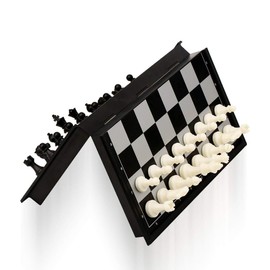 Timotech Tablero de Ajedrez Profesional, Ajedrez de Viaje Magnético con Tablero Plegable, Ajedrez para Niños, Juguetes Educativos para Niños y Adulto, Chess