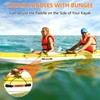 4 Pcs Kayak Carry Handles with Bungee Cord, 2-Hole Kayak