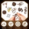 Metal Brain Teaser Puzzles 24 Pack - Assortment of Difficult