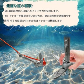 BeGrit Kayak Anchor Boat Anchor 0.7KG Fishing Anchor Inflatable Boat Anchor Trolling Anchor Yacht Canoe Kayak Folding Anchor Canoe Boat Anchor for Canoe Small Boat Paddle Board (SUP) Jet Ski