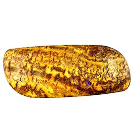 14.14 ct Fancy Cabochon Shape (28 x 12 mm) Play of Colors Australian Koroit Boulder Opal Natural Loose Gemstone