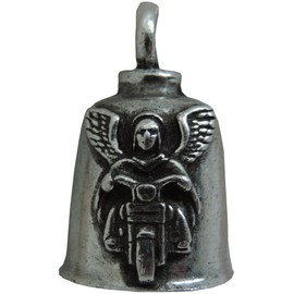 Motorcycle Biker Pewter Guardian Angel American Gremlin Bell