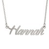 Aoloshow Hannah Name Necklace Dangled Initial Pendant Jewelry Stainless Steel