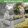 OZMSHF 2 Pack Tall 8FT Raised Beds for Gardening, Corrugated