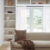 MRTREES Net Curtains for Windows 45 Inch Drop, White sheer