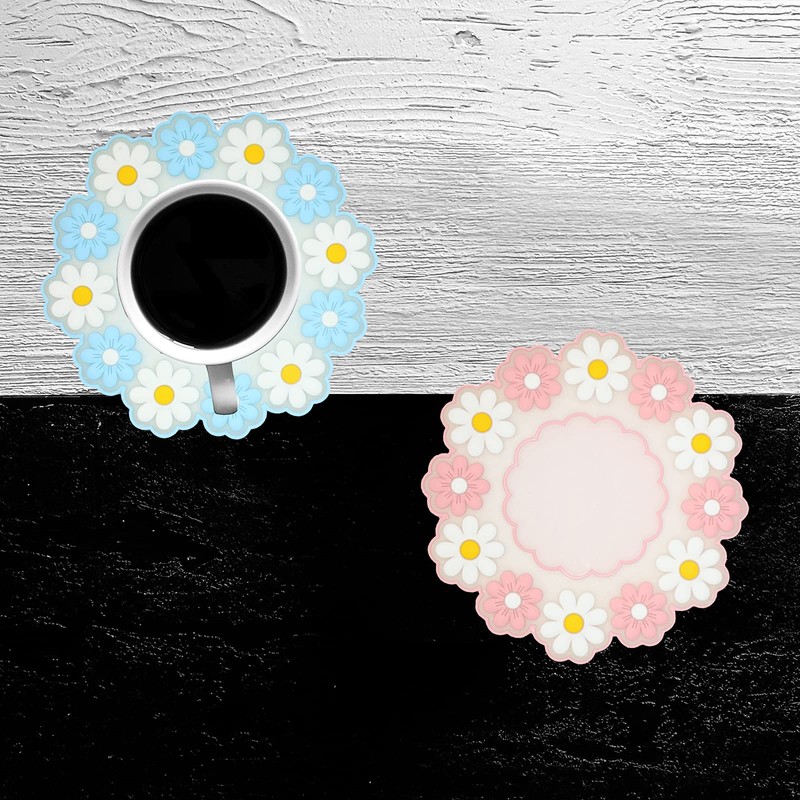 Coasters for Drinks, Cute Coaster for Coffee Table Set of