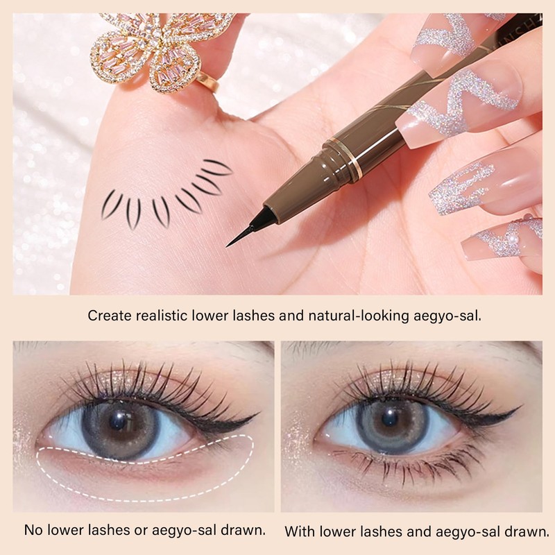 Waterproof Liquid Eyeliner Pen – Ultra-Fine Precision Tip, Long-Lasting Quick-Dry