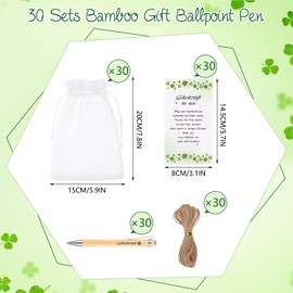 Thboxes 30 Sets Lucky Pen Ballpoint Pen, Leaving Gift Colleagues Small Gifts for Colleagues Thank You Gifts for Teachers Friend Team Birthday Back to School