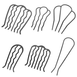 Gatuida 6Pcs Hair Comb for Women Includes Flat Four Tooth Four Tooth Shaped Inward Four Tooth Seven Tooth Combs for Elegant Hairstyles and Daily