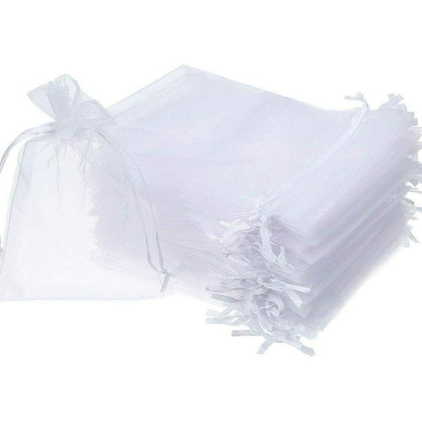 100pcs Organza Gift Bags by Organicguru Luxury Jewellery Xmas Wedding