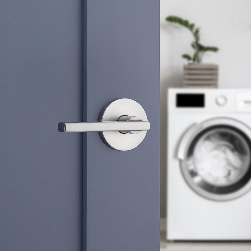 Kwikset Halifax Interior Passage Door Knob, Round Handle for Closet