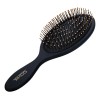 Cepillo de Cabello Desenredante Ovalado Acolchado Negro Ultra Thin Timco
