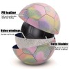 Fantecia Reflective Football with Pump, Shiny Size 5 Ball for