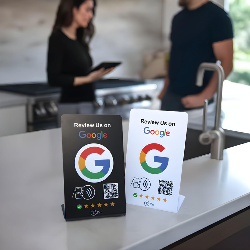 TAPro Tap Google Review Stand – NFC & QR Code