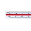 UQMIQURA 30 cm Scale Ruler, Plastic Scale Ruler, Triangular Ruler,