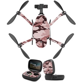 MightySkins Skin Compatible with GoPro Karma Drone Headphones wrap Cover Sticker Skins Brown Camo