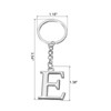 PATIKIL Initial Letter Keyring, Letter E Key Ring, DIY Pendant