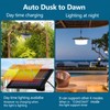 ABZXT Solar Outdoor Pendant Light IP65 Waterproof Motion Sensor Auto