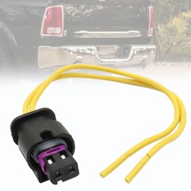 Priprilod License Plate Light Connector Harness 2-Way Compatible with Ram 1500，Compatible with Ram 2500，Compatible with Ram 3500 2019-2020 Harness Pigtail Plug Wiring #4F0973702