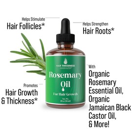 Rosemary Oil for Hair Growth for Women, Men. Strengthens & Hydrates Thinning, Dry Hair for a Healthier-Looking Scalp. For Women & Men – Vegan 1oz Serum