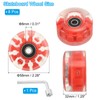 PATIKIL Roller Skate Wheels Set,8 Pack 58mm 82A Light Up