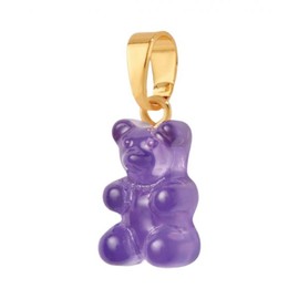 Crystal Haze Nostalgia Bear with Classic Connector Gold Plum ONE SIZE / Crystal Haze Nostalgia Bear with Classic Connector Gold Plum 크리스탈 헤이즈 노스텔지아 베어 클래식 커넥터 골드 플럼 ONE SIZE