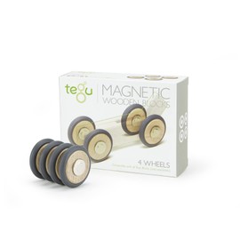 4 Pack Tegu Magnetic Wooden Wheels