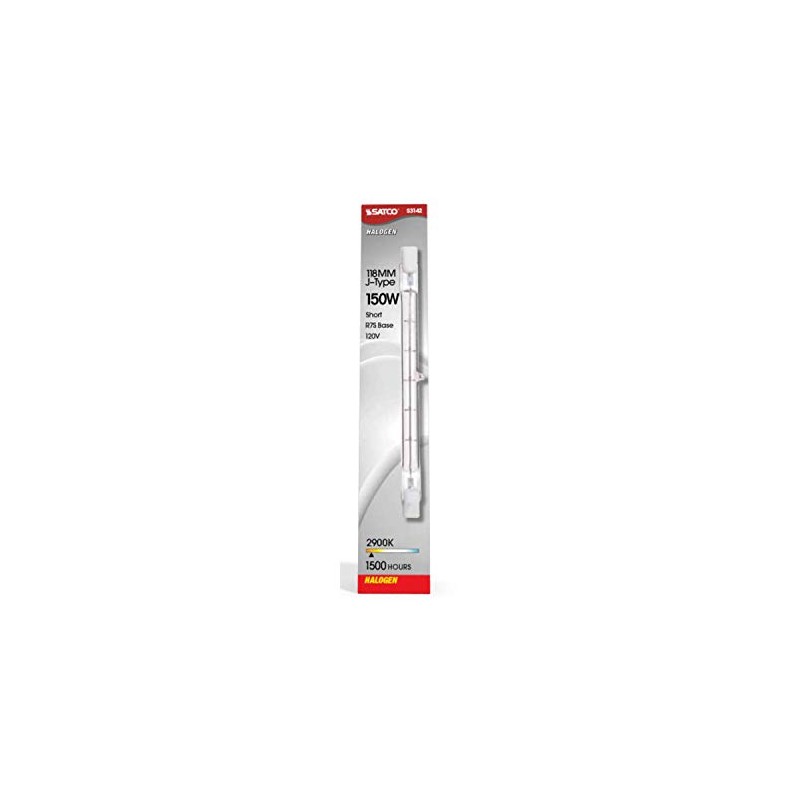 Satco S3142 150 Watt 2600 Lumens T3 Halogen Double Ended