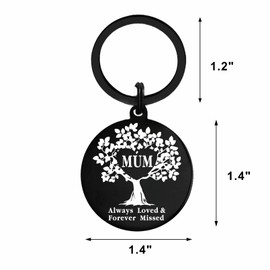 Viayen Memorial Gifts for Loss of Mum- Bereavement Keyring for Loss of Mother Sympathy Grieving Remembrance Keepsake