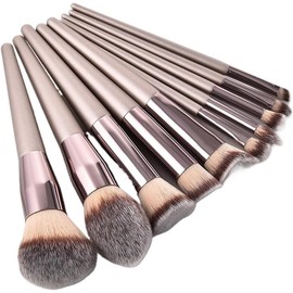 SBTRKT Juego de brochas de Maquillaje Color champán for Mujer, Base y Polvos cosméticos, Colorete, Sombra de Ojos, Mezcla Kabuki, Herramientas de Belleza (Color : 20 pcs)